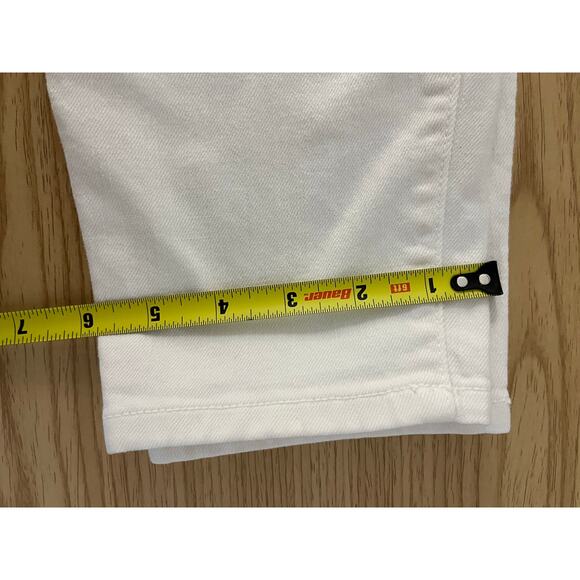 Current Elliott Womens Size 31 The Stiletto White With Embroidery Detail Jeans - Picture 7 of 16